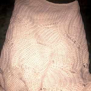Poncho type sweater